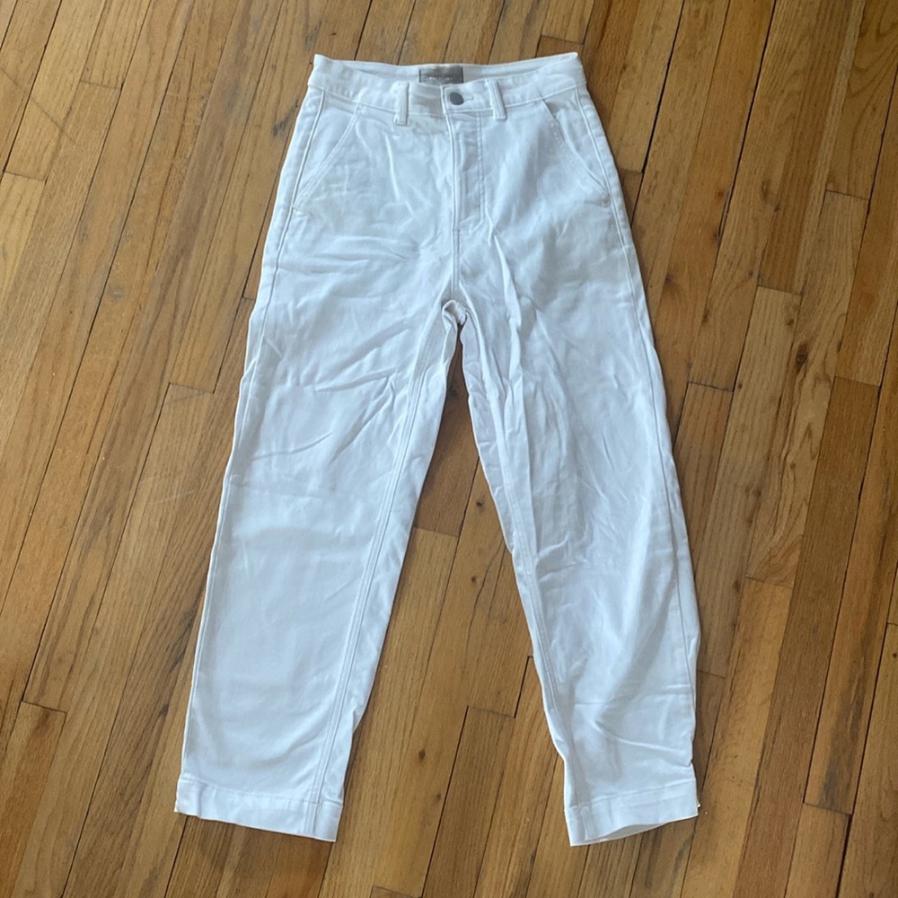 White Everlane Cropped Jeans